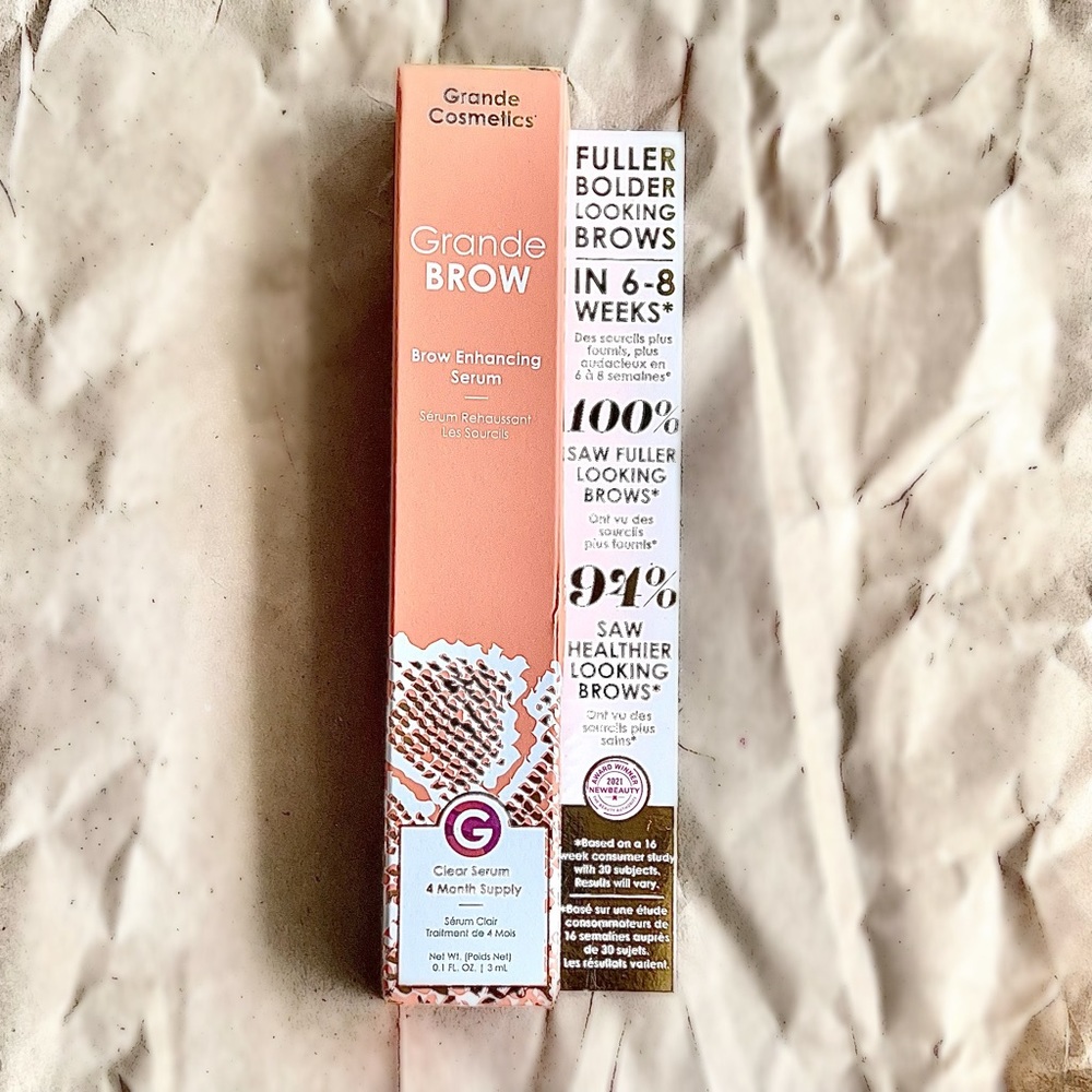 Grande Cosmetics GrandeBROW Brow Enhancing Serum NIB - 4 month supply